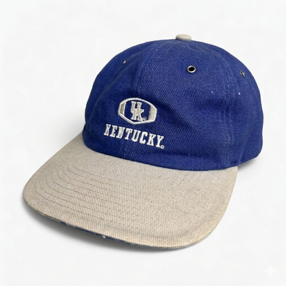Vintage Kentucky Wildcats UK Nike Two Tone Strapback Cap Hat Men's OSFA - Picture 5 of 8